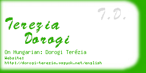 terezia dorogi business card
